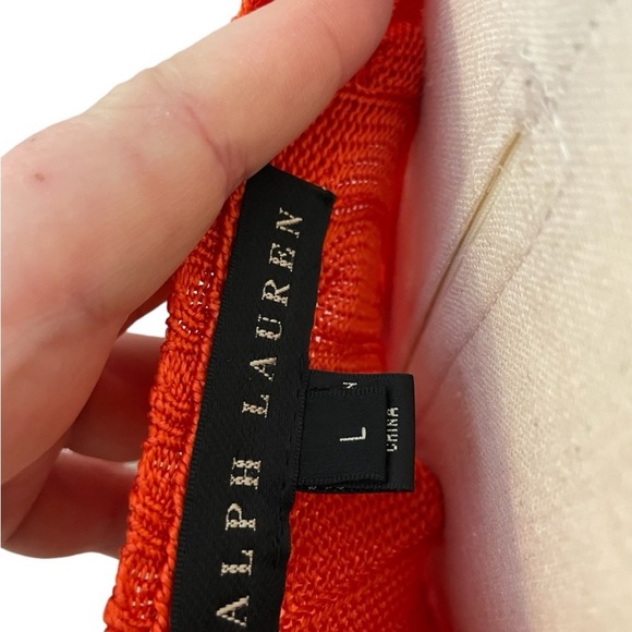 RALPH LAUREN BLACK LABEL 100% Silk Cableknit Scoop Back Sweater - Picture 10 of 13